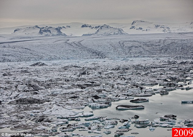 Breidamerkurjokull glacier in 2009
      634 x 451 Pixel